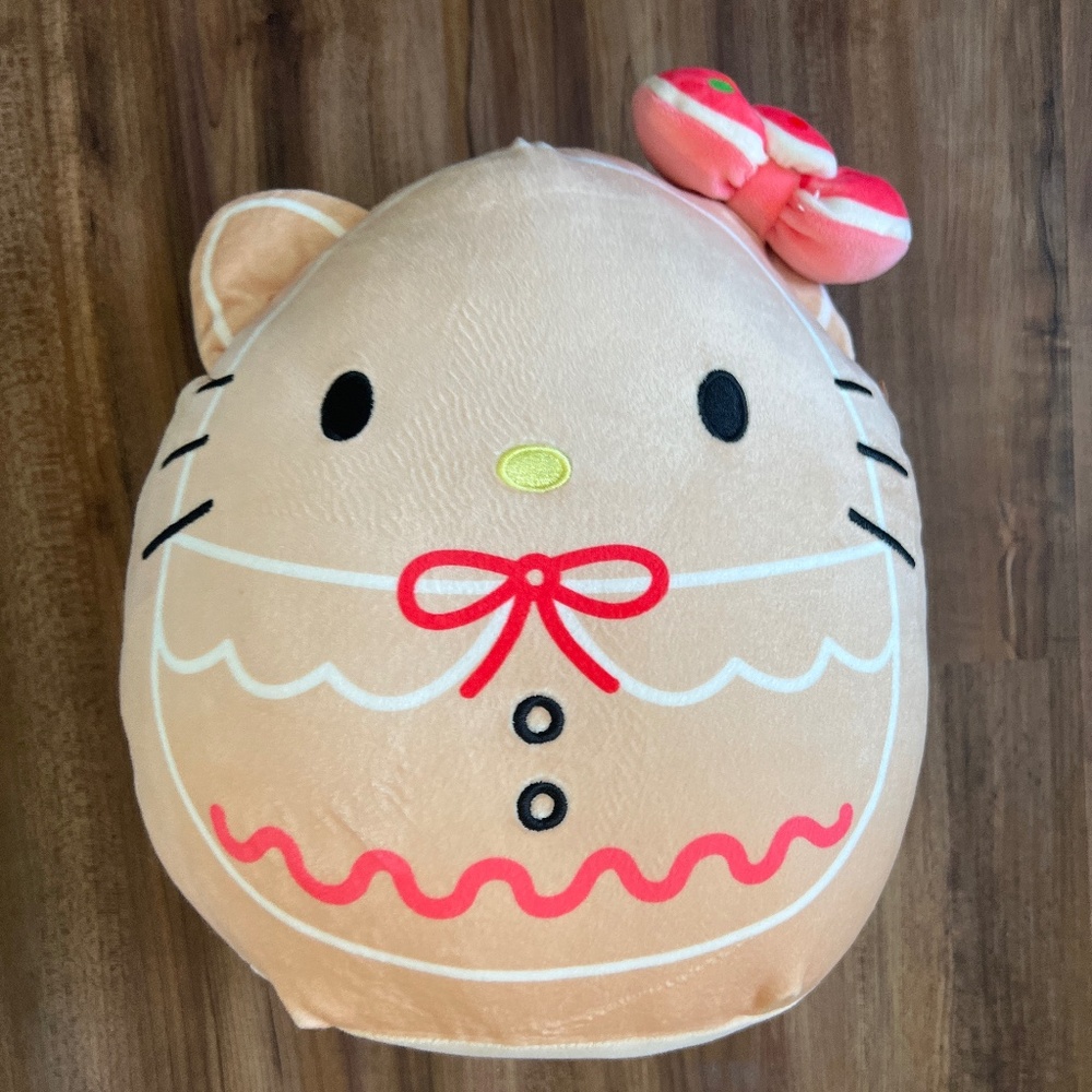 Gingerbread hello kitty medium cute Christmas Squishmallow